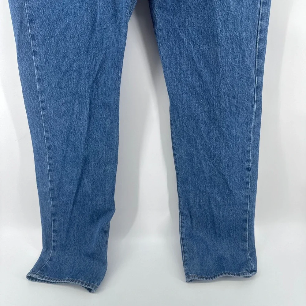 Levi's 501 Original Jeans Mens 38x36 (Fits 36x34) Blue Button Fly Straight Denim
